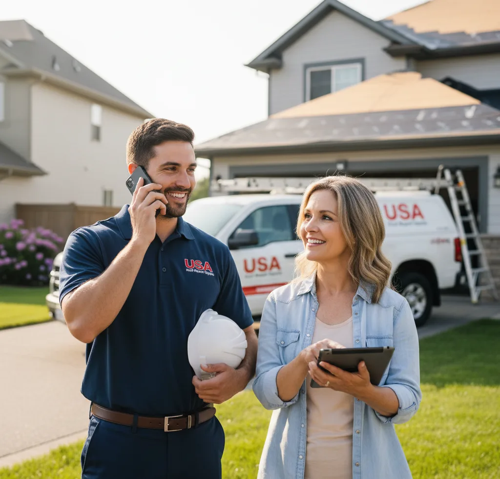 USA Roof Repair Experts customer support in Porterville